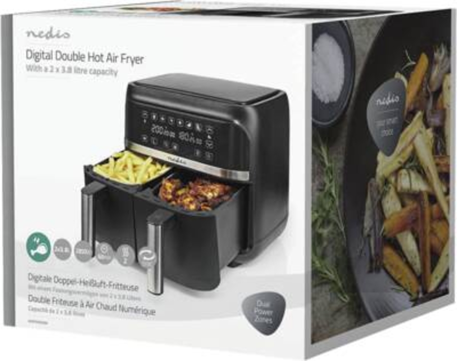 Nedis KAAFD350EBK Heißluft-Fritteuse Schwarz 