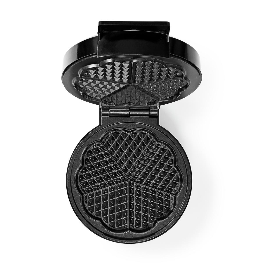 Nedis KAWP100BK Waffeleisen | 19 cm | 1000 W | Schwarz