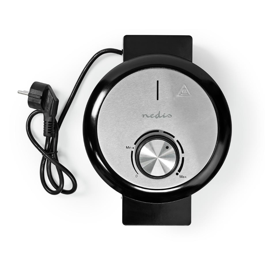 Nedis KAWP100BK Waffeleisen | 19 cm | 1000 W | Schwarz