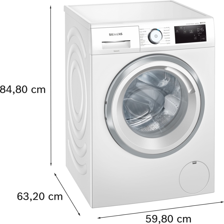 Siemens WM14UR92 iQ500, Waschmaschine, Frontlader, 9 kg, 1400 U/min. 