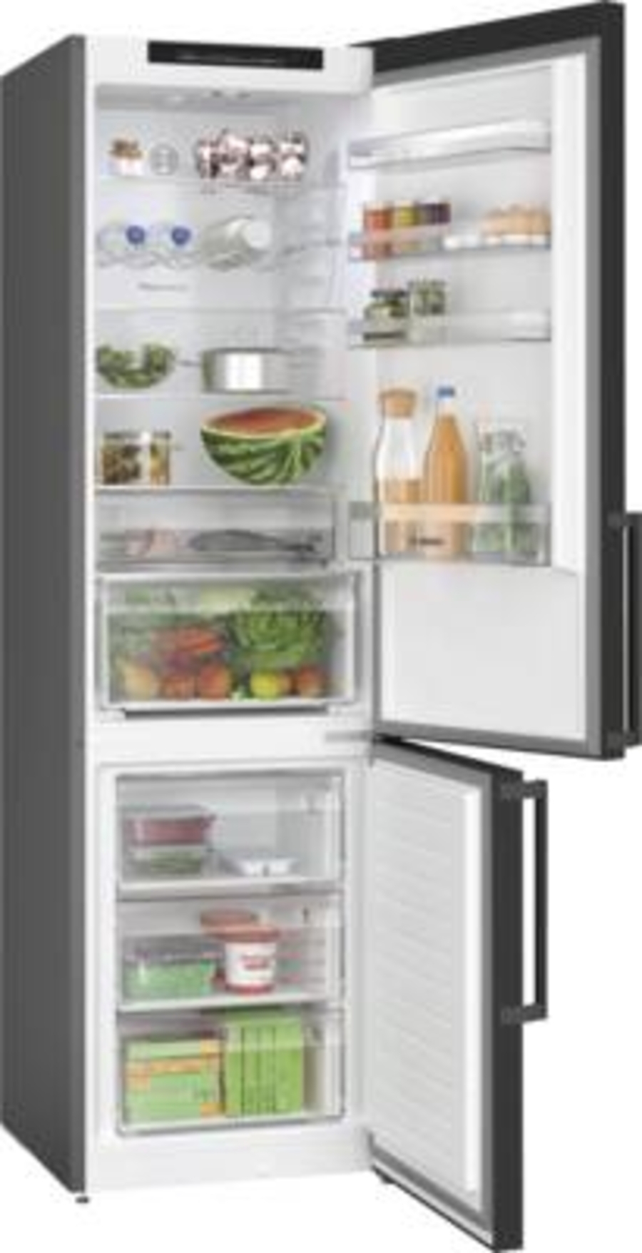Bosch KGN39VXBT Kühl-/Gefrierkombination Stand Edelstahl-Schwarz
