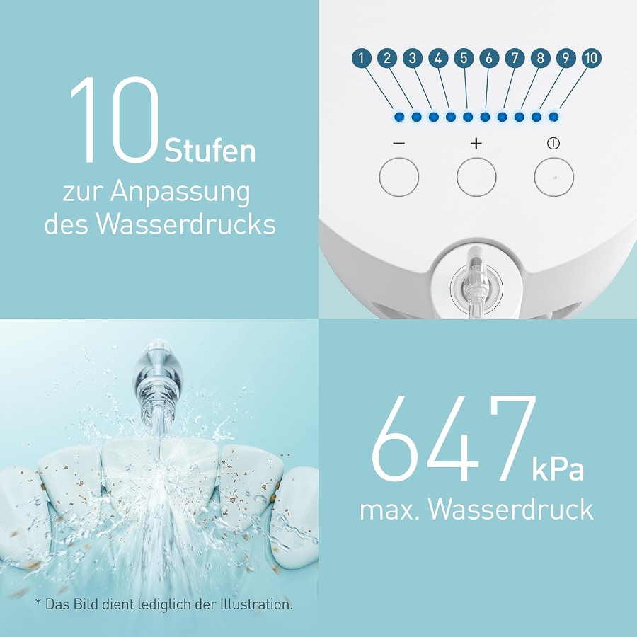 Panasonic EW1611 Munddusche Ultra Sonic Stream  elektrisch, Zahnzwischenraumreinigung, stationär, 