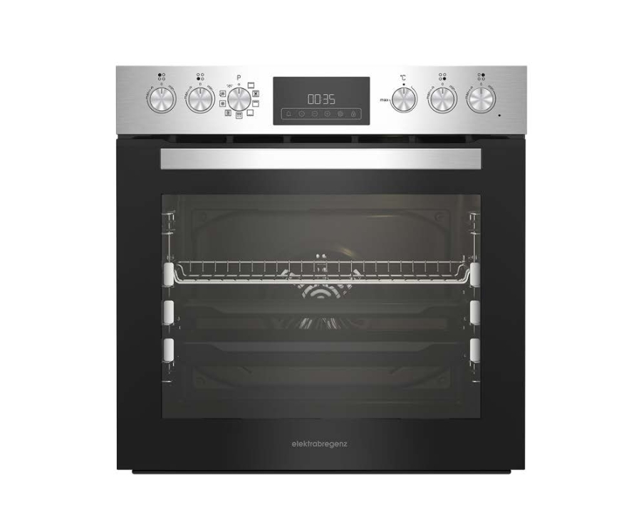 Elektrabregenz HEPMI64090XR Multifunktionsherdset mit 9 Kochfunktionen Pyrolyse mit Induktionskochfeld