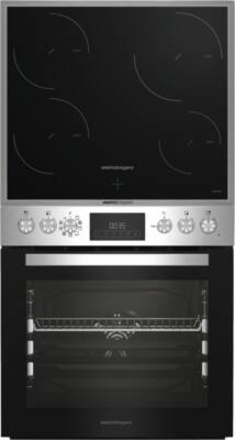 Elektrabregenz HEPMI64090XR Multifunktionsherdset mit 9 Kochfunktionen Pyrolyse mit Induktionskochfeld