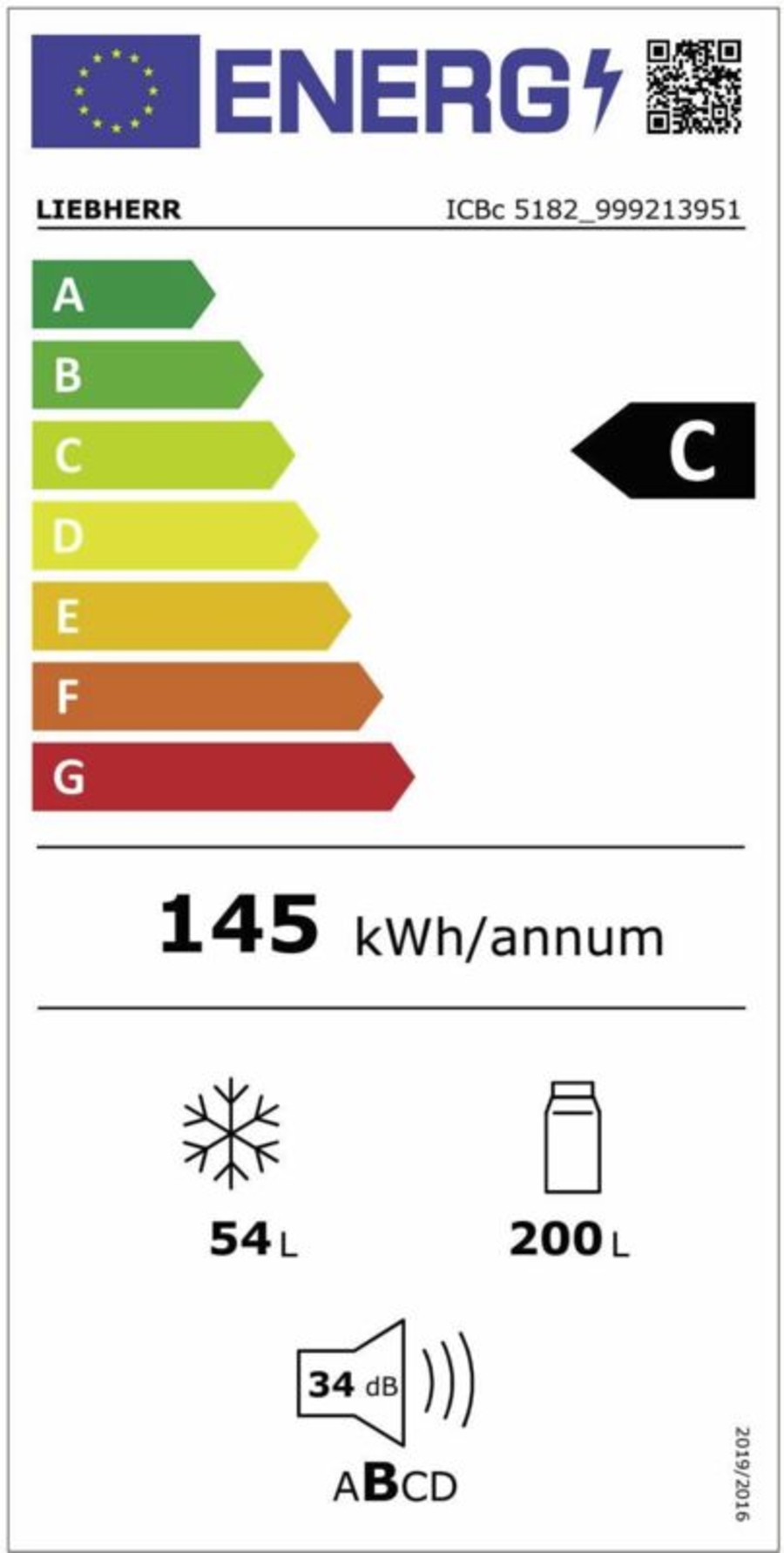 Liebherr ICBc 5182 Peak BioFresh Integrierbare Kühl-Gefrierkombination mit BioFresh 