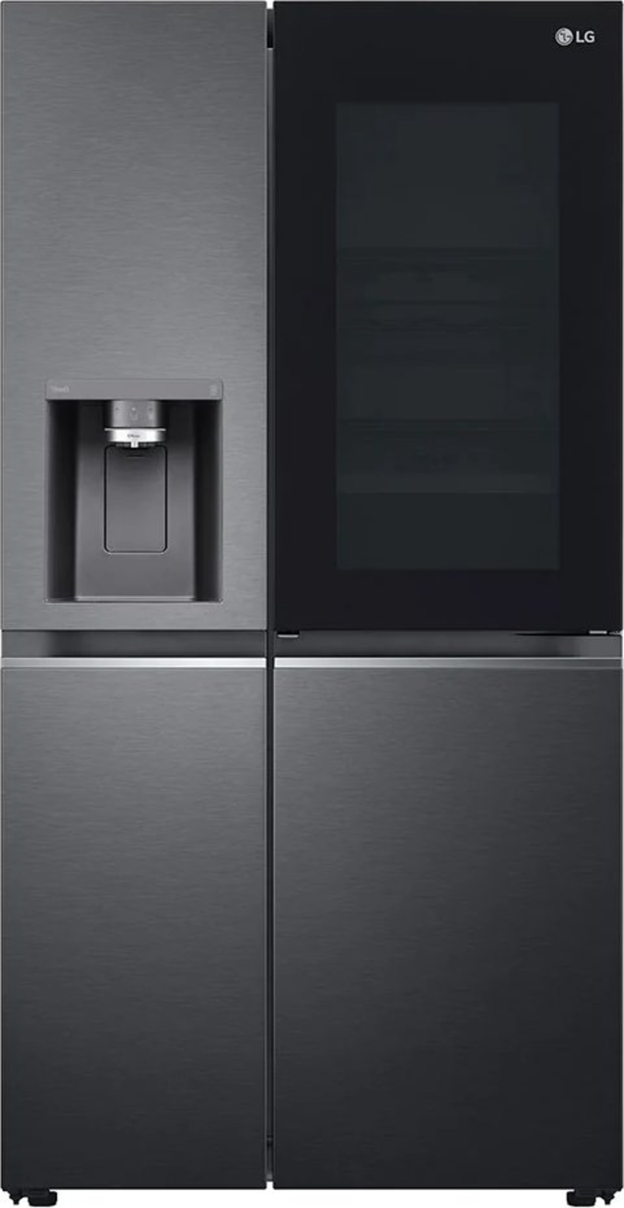 LG GSXV90MCDE  Side-by-Side No Frost Festwasseranschluss Matt Black Steel