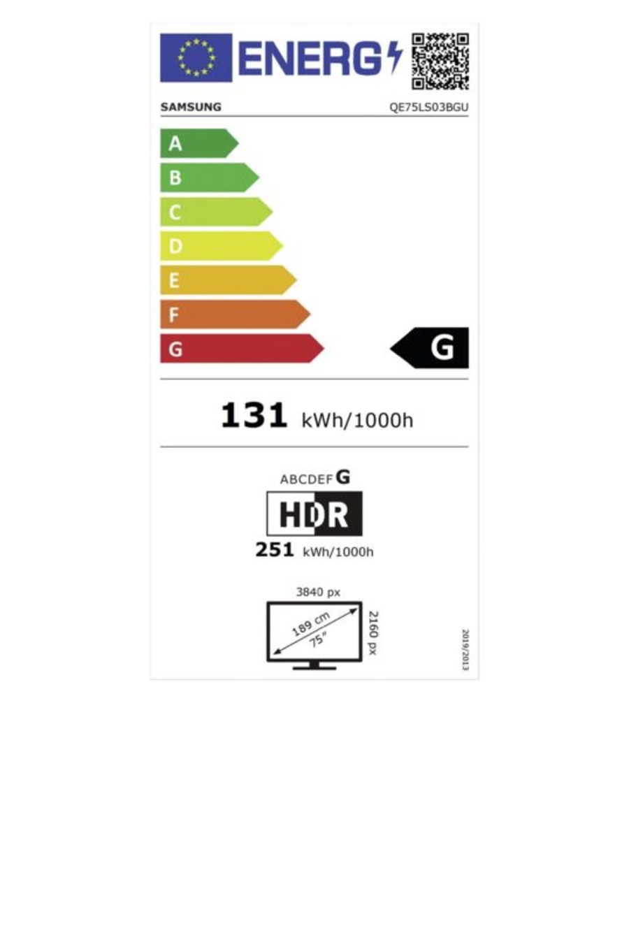 Samsung QE75LS03B The Frame 6.1 (2023)  75" (191cm) Fernseher Ultra HD HDR QLED-TV inkl. One Connect-Box, SmartTV