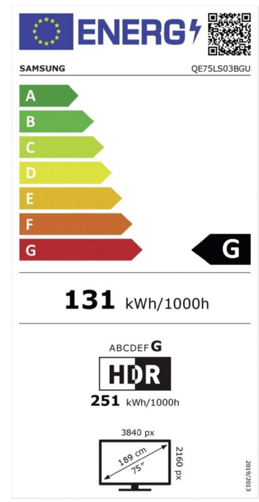 Samsung QE75LS03B The Frame 6.1 (2023)  75" (191cm) Fernseher Ultra HD HDR QLED-TV inkl. One Connect-Box, SmartTV