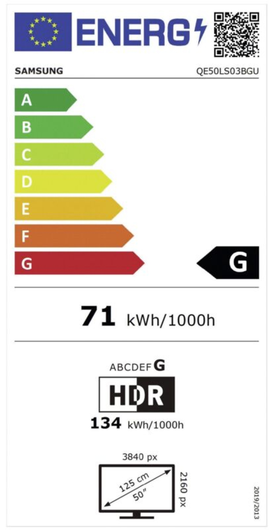 Samsung QE50LS03B The Frame 6.1 (2023) 50" (127cm) Fernseher Ultra HD HDR QLED-TV inkl. One Connect-Box, SmartTV