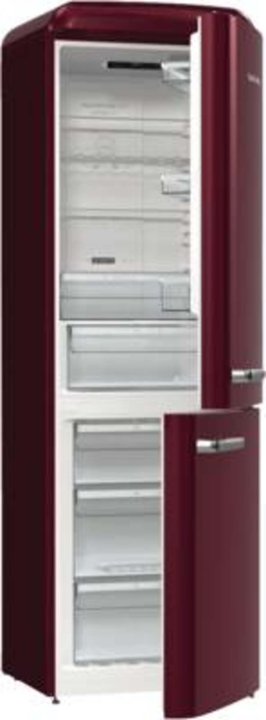 Gorenje ONRK619DR Kühl-Gefrierkombination Stand retro rot NoFrost ( BxHxT) :600x1940x661mm 