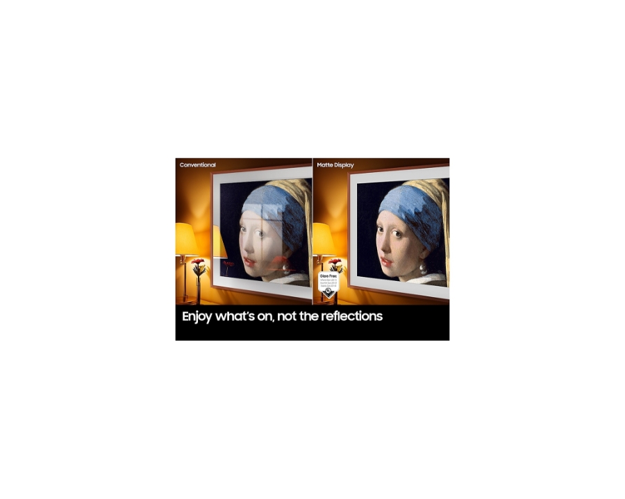 Samsung QE32LS03CBUXXN Frame (2023)  32" (80 cm) FullHD  Fernseher HDR QLED-TV inkl. One Connect Box Mini, No Gap-Wallmount