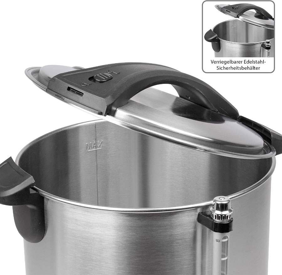 Proficook PC-HGA 1196 Heißgetränkeautomat zum Erhitzen und Warmhalten  von  Glühwein/Kaffee/Tee/Punsch oder Suppen, hochwertige