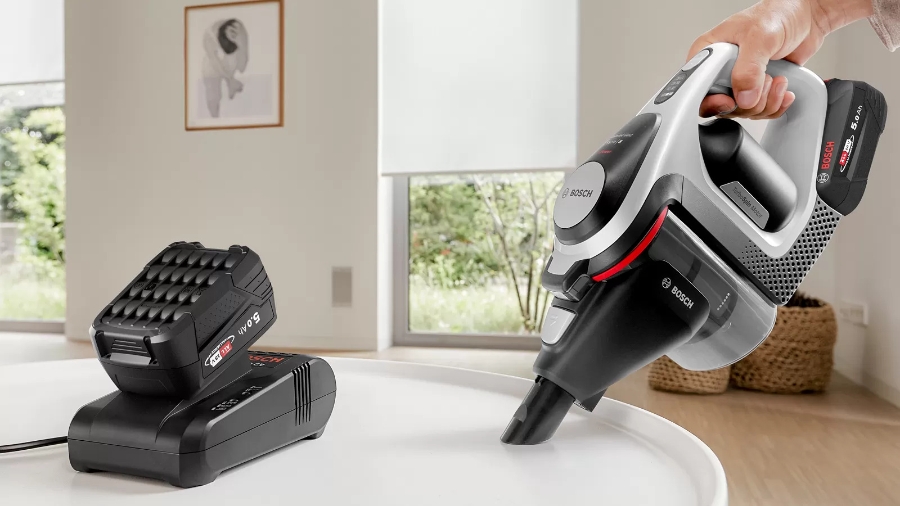 Bosch BHZUB1850 Wechsel-Akku Power for All 18V 5.0Ah geeignet für  alle kabellosen Unlimited Akku-Staubsauger extra lange