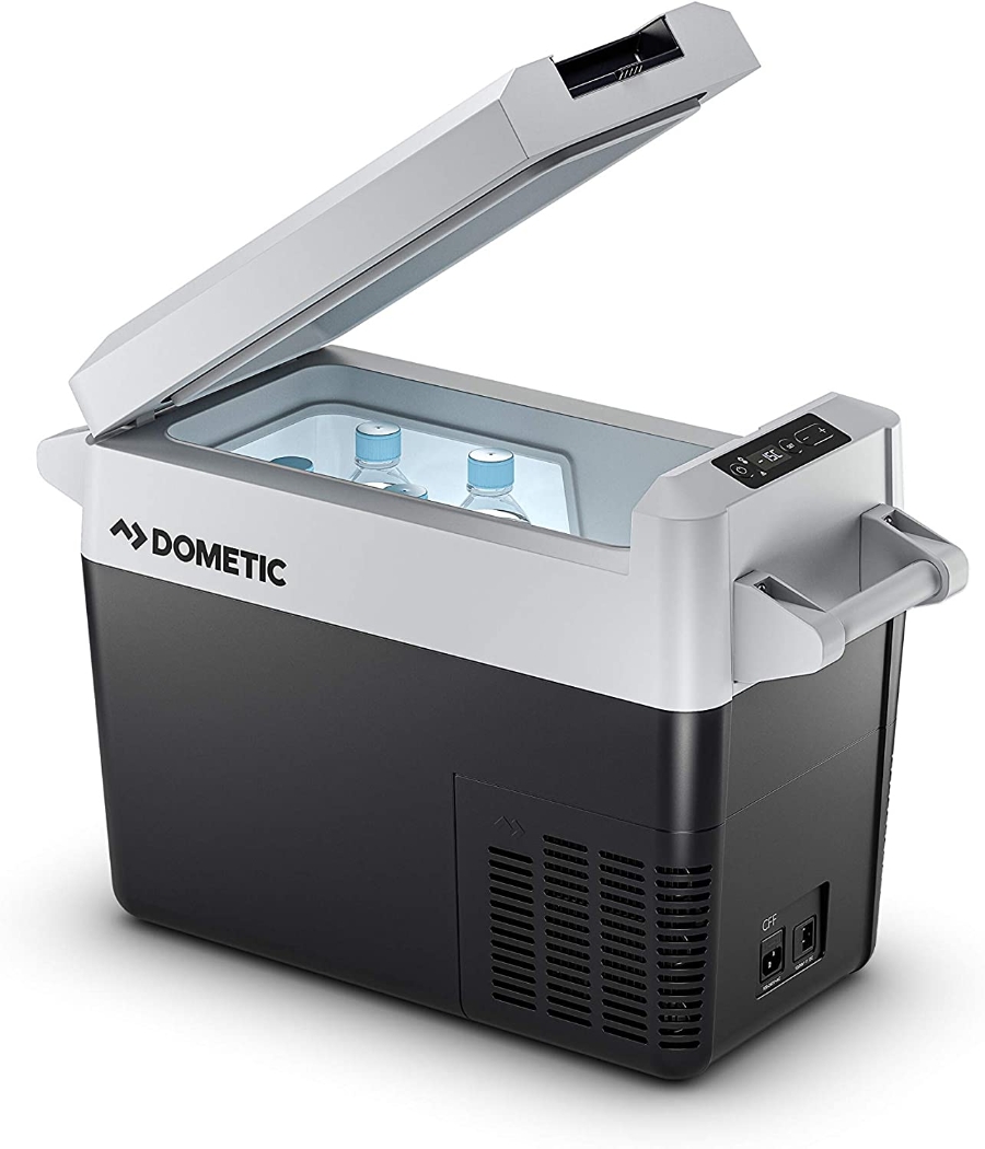 Dometic CFF20 Tragbare elektrische Kompressor-Kühlbox 21 Liter Tiefkühlung bis -18 °C, 12/230 V für Auto, LKW, Boot,