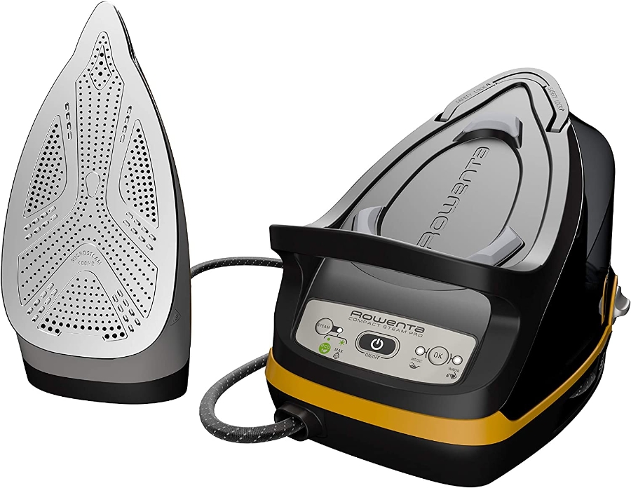 Rowenta DG7644 Compact Steam Pro Dampfbügelstation 2200 Watt Extra Dampfstoß: 325 g/Min. Tankfüllmenge: 1100 ml  