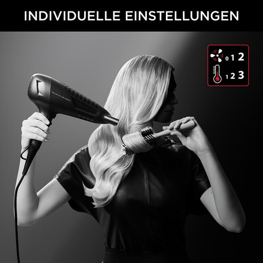 Rowenta CV591L Karl Lagerfeld Powerline Haartrockner 2100 Watt, Ionen-Booster,energiesparender Motor, Kaltlufttaste,