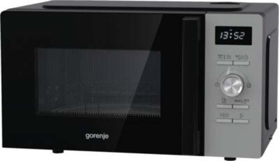 Gorenje MO20A4XH Mikrowelle Stand Edelstahl-Schwarz , 800W, 5 Leistungsstufen