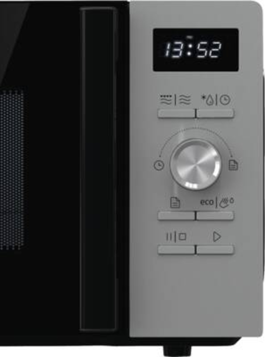 Gorenje MO20A4XH Mikrowelle Stand Edelstahl-Schwarz , 800W, 5 Leistungsstufen