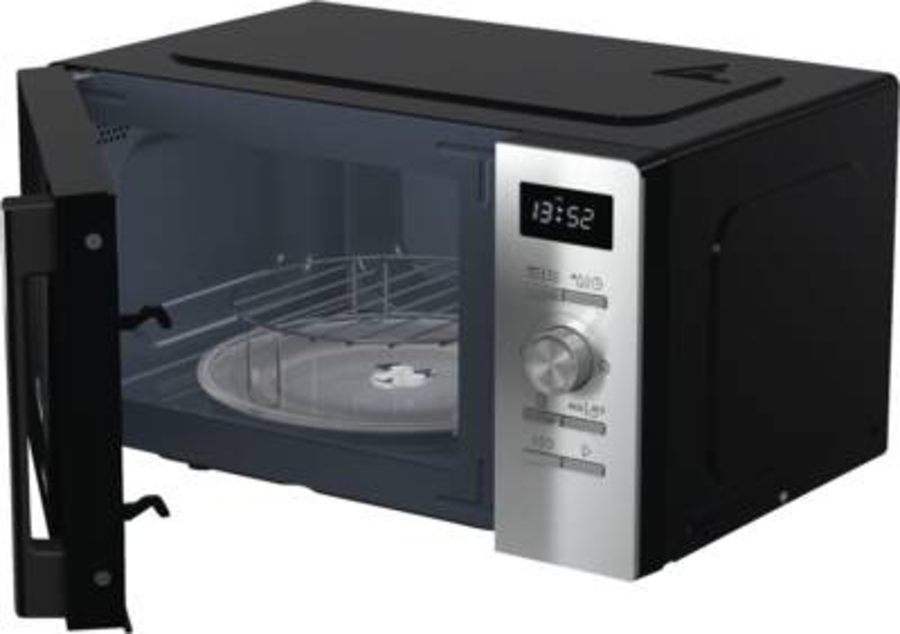 Gorenje MO20A4XH Mikrowelle Stand Edelstahl-Schwarz , 800W, 5 Leistungsstufen