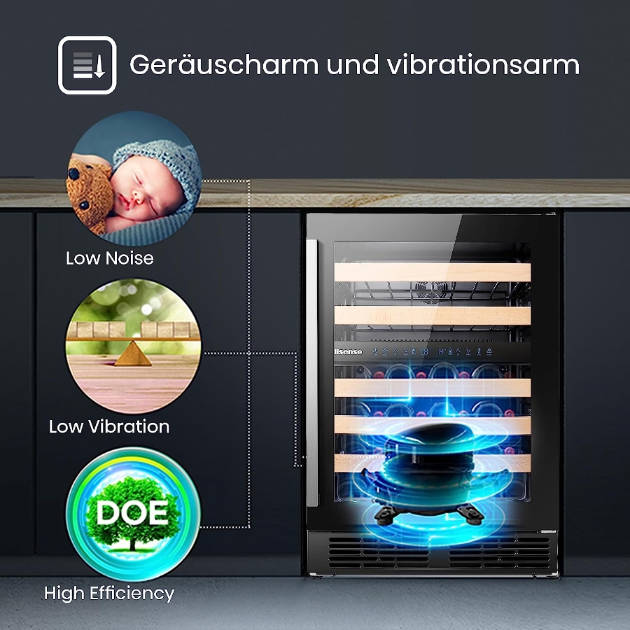Hisense RW17W4NWLG0  Weintemperierschrank   