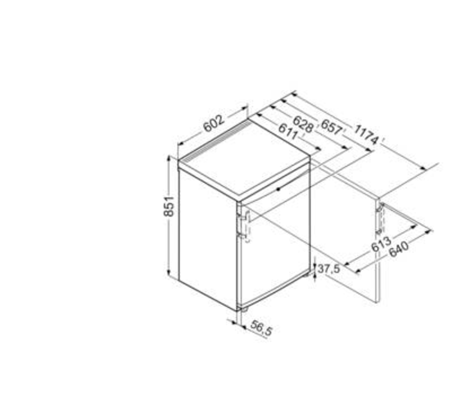Liebherr GP 1496 Premium Tischgefrierschrank mit SmartFrost Weiss 102 Liter