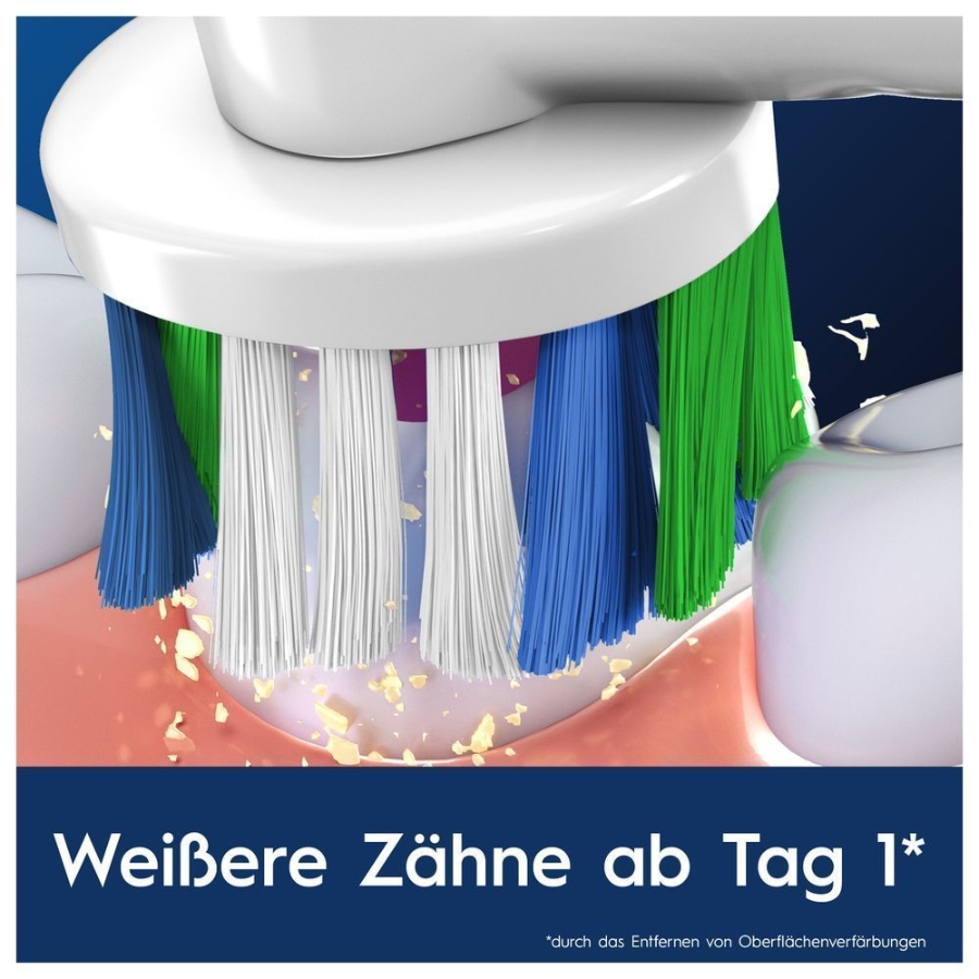 Oral-B Pro 3D White 12er FFU Aufsteckbürsten für elektrische Zahnbürste, X-förmige Borsten,
