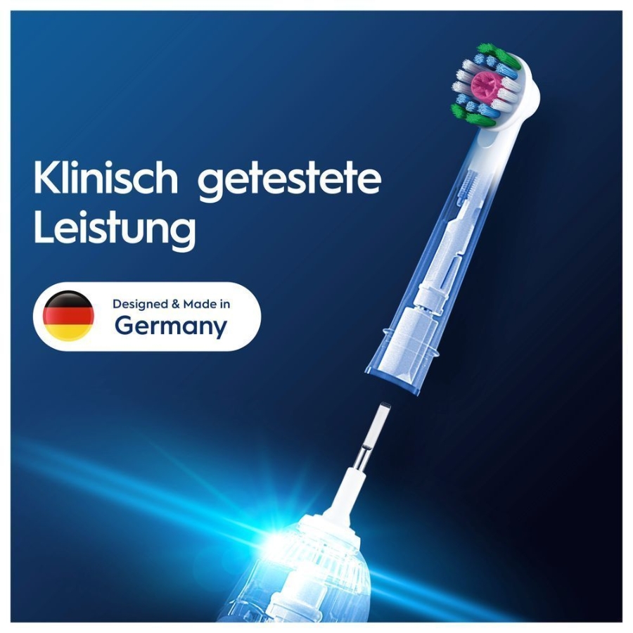 Oral-B Pro 3D White 12er FFU Aufsteckbürsten für elektrische Zahnbürste, X-förmige Borsten,