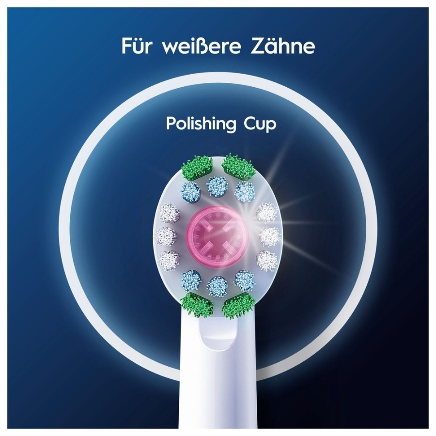 Oral-B Pro 3D White 12er FFU Aufsteckbürsten für elektrische Zahnbürste, X-förmige Borsten,