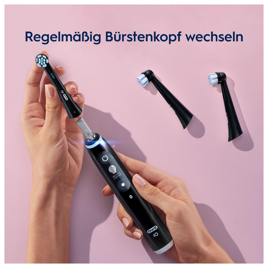 Oral-B Aufsteckbürsten iO Sanfte Reinigung BLACK 2er 