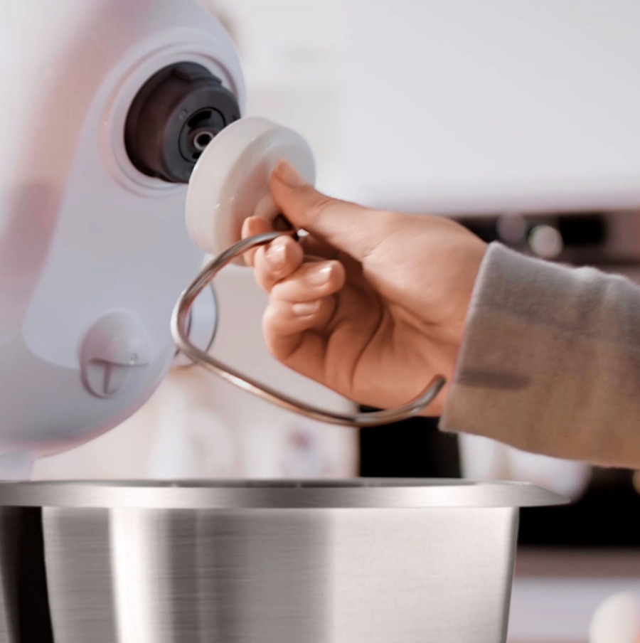 Bosch MUMS2EW00 Küchenmaschine Edelstahl-Weiss Edelstahl-Schüssel 3,8 L
