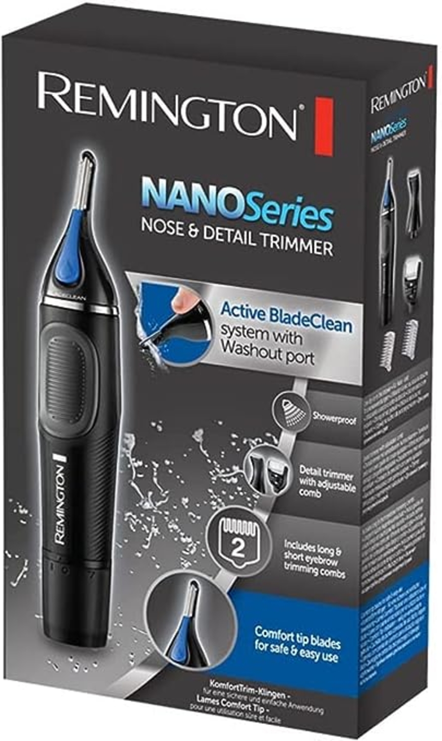 Remington NE3870 Nasen-/Ohrenhaartrimmer Schwarz 