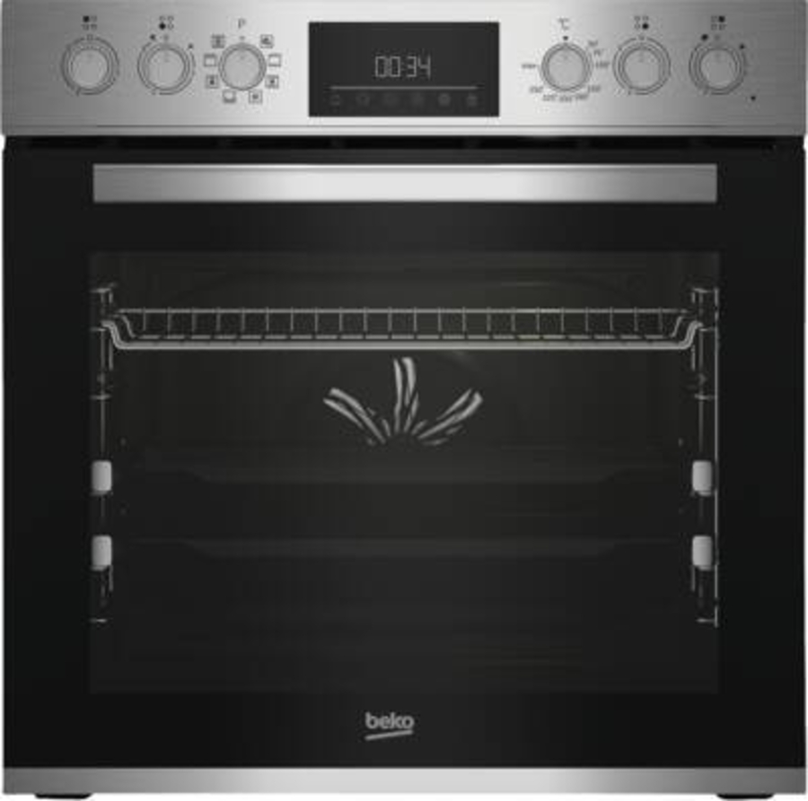 Beko BBUM12328X Multifunktionsherdset Edelstahl-Schwarz EEK: A