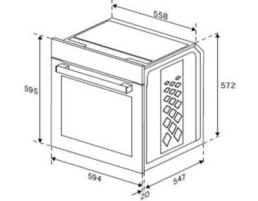 Beko BBUM12328X Multifunktionsherdset Edelstahl-Schwarz EEK: A