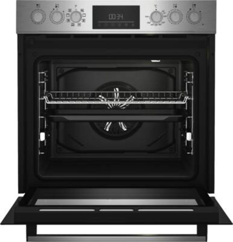Beko BBUM12328X Multifunktionsherdset Edelstahl-Schwarz EEK: A