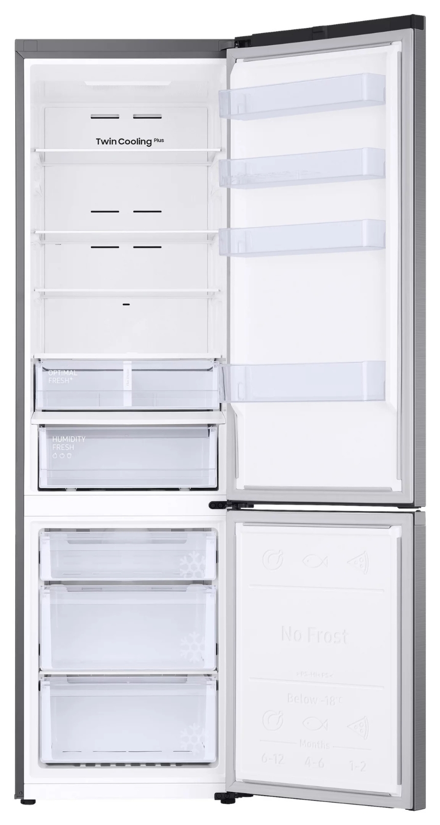 Samsung RB38T607BS9/EF Kühl- Gefrierkombinaton Stand Silber 