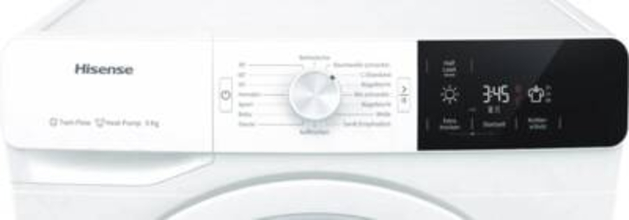 Hisense DHGE901 Wärmepumpentrockner 9kg A++ weiß