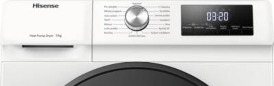 Hisense DHQA903V Wäsche-Trockner Stand weiß 9kg A+++