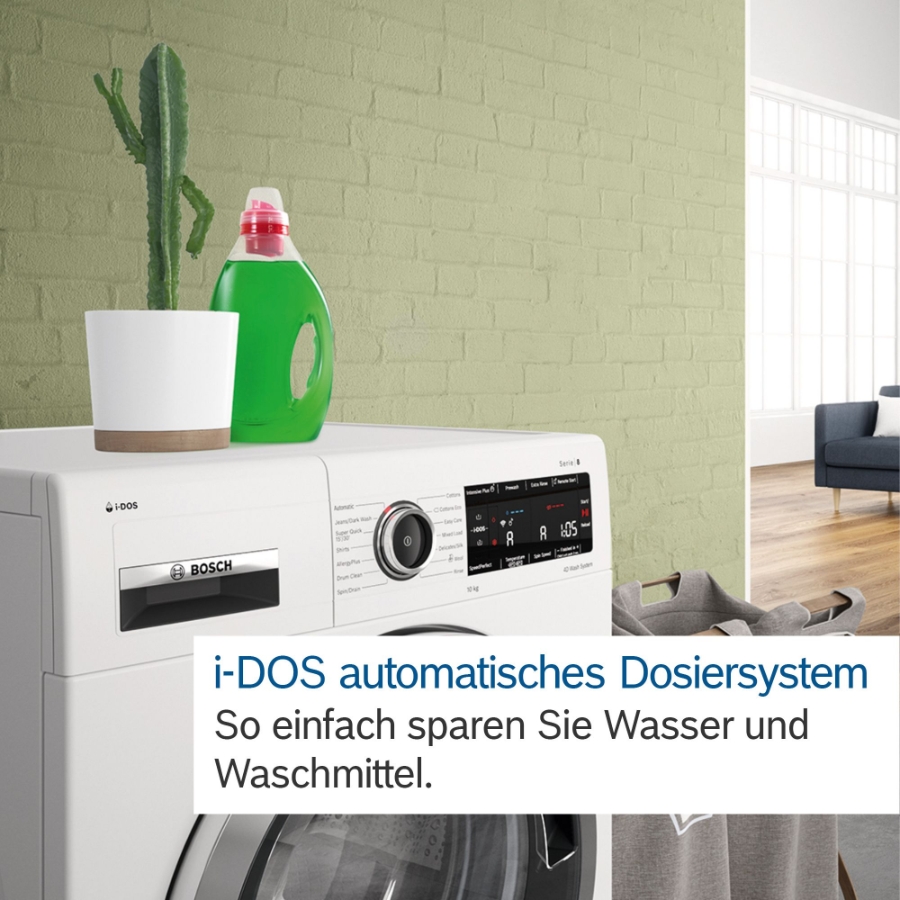 Bosch WGB244A90 Select Line Serie 8 Waschmaschine Stand 9kg,  1400U/min weiß,Home Connect