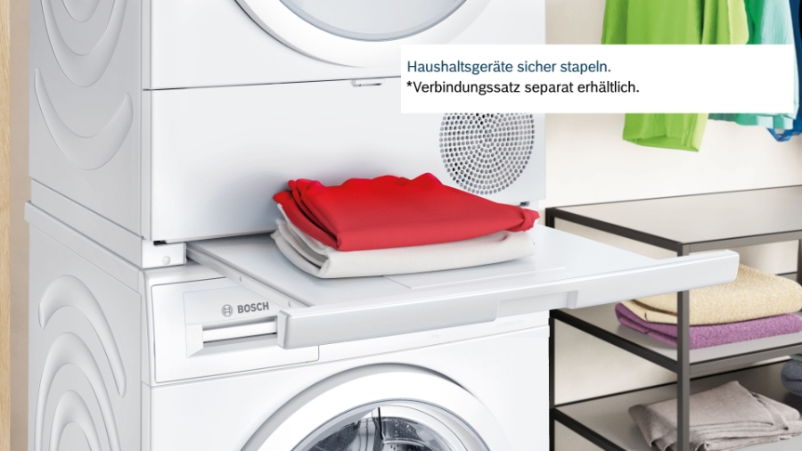 Bosch WQB245B90 Serie 8 Wärmepumpentrockner 9kg weiß,Selbstreinigender Kondensator,