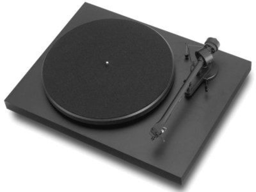 Pro-Ject DEBUT III (DC) OM5E HG SCHWARZ Plattenspieler Riemenantrieb MM-Tonabnehmer sw