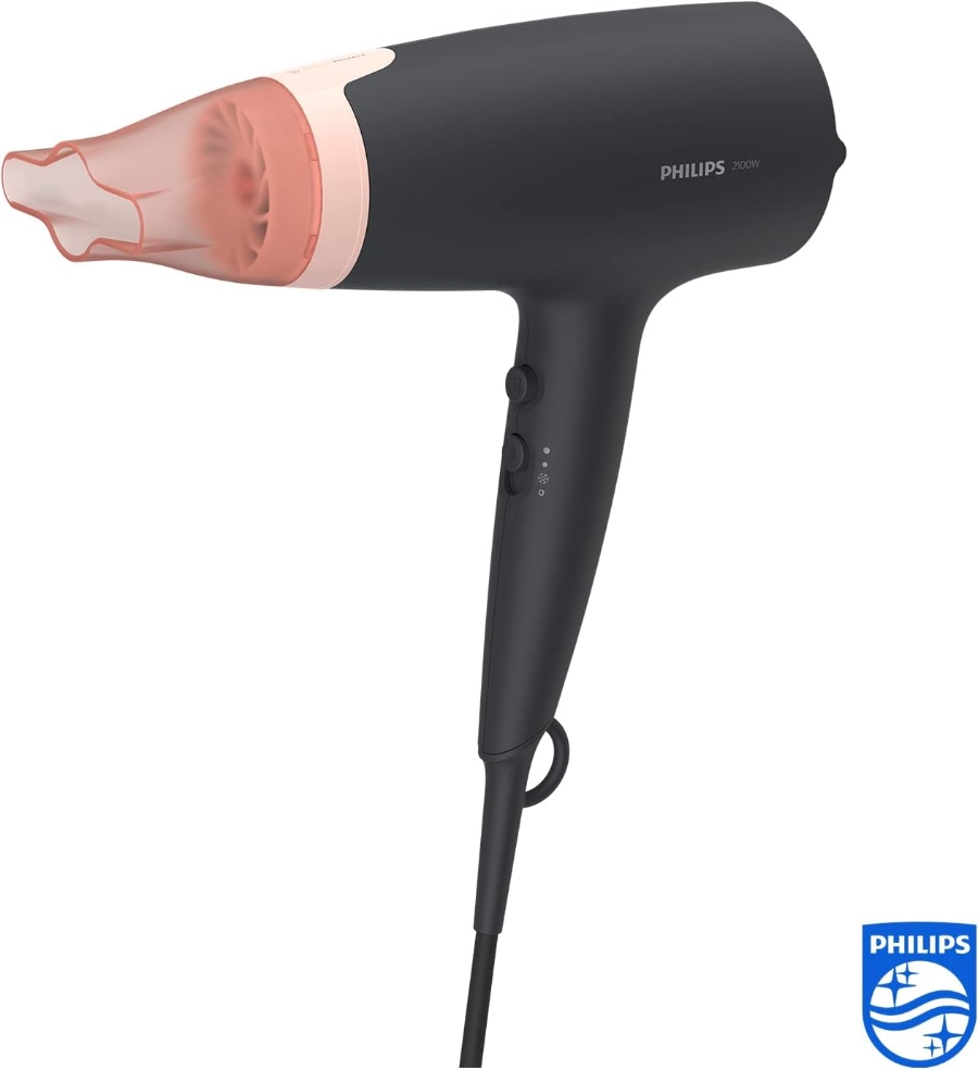 Philips BHD350/10 Series 3000 Haartrockner mit  ThermoProtect Aufsatz - 2100W, Ionisierungsfunktion