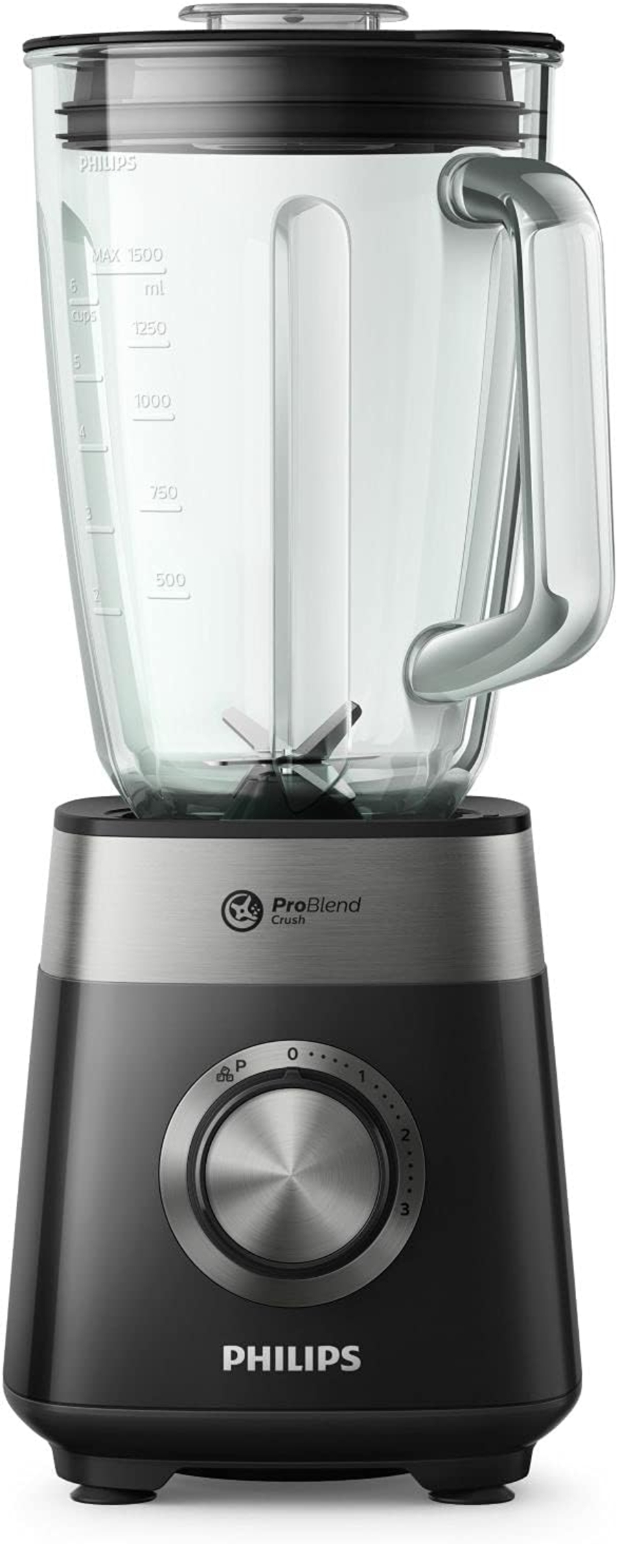 Philips HR2228/90 Standmixer  800-W- , 2L Glasbehälter, ProBlend Crush-Technologie
