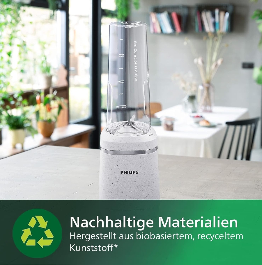 Philips HR2500/00 5000 Series Eco Conscious Edition Standmixer Seiden-Weiss