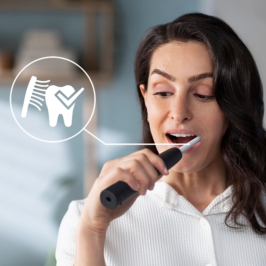 Philips HX3671/14 Sonicare 3100  Series schwarz elektrische Zahnbürste mit Drucksensor und 