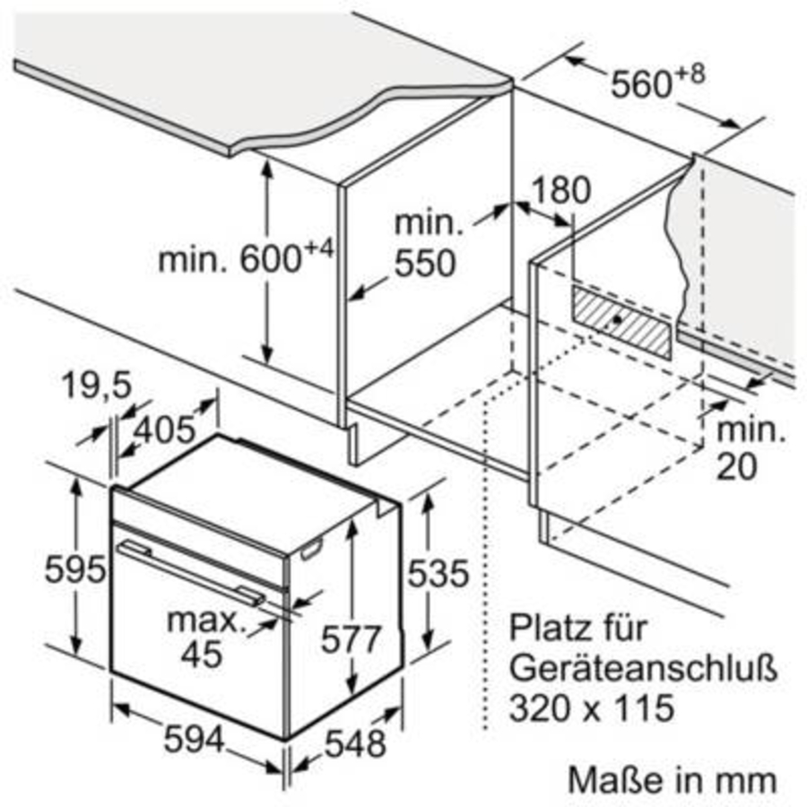 Siemens HS736G1B2 iQ700 Einbau Dampfbackofen  60 x 60 cm, Schwarz, Edelstahl