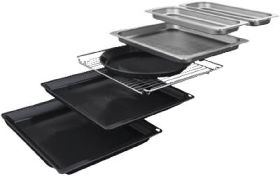 Siemens HS736G1B2 iQ700 Einbau Dampfbackofen  60 x 60 cm, Schwarz, Edelstahl