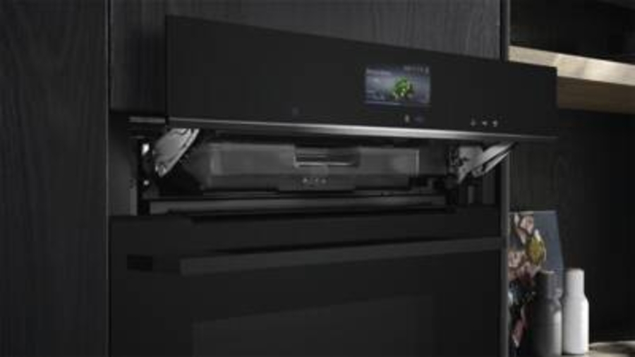 Siemens HS736G1B2 iQ700 Einbau Dampfbackofen  60 x 60 cm, Schwarz, Edelstahl