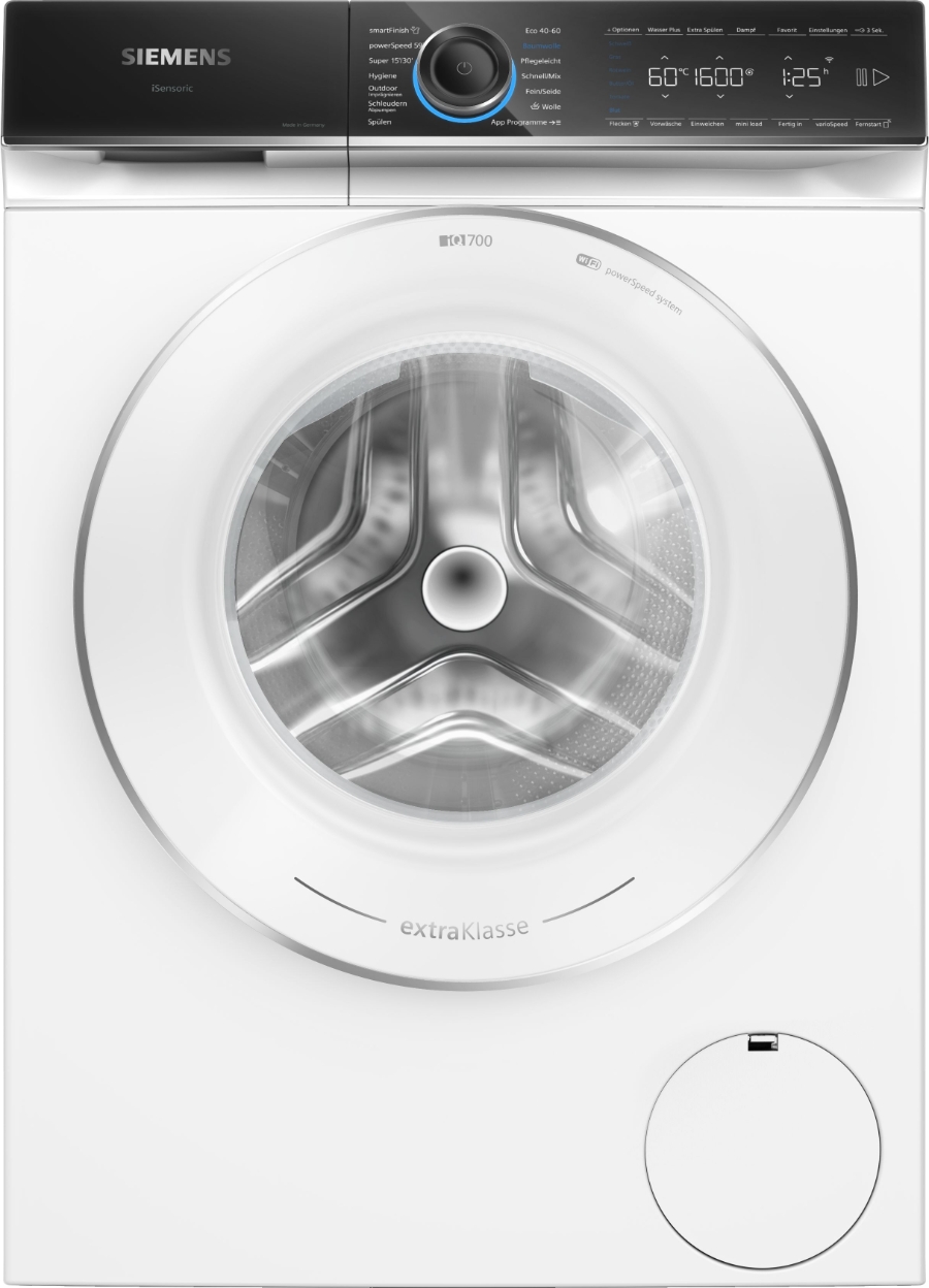Siemens Extraklasse WG56B2090 iQ700, Waschmaschine Frontlader 10 kg 1600 U/min EEK: A
