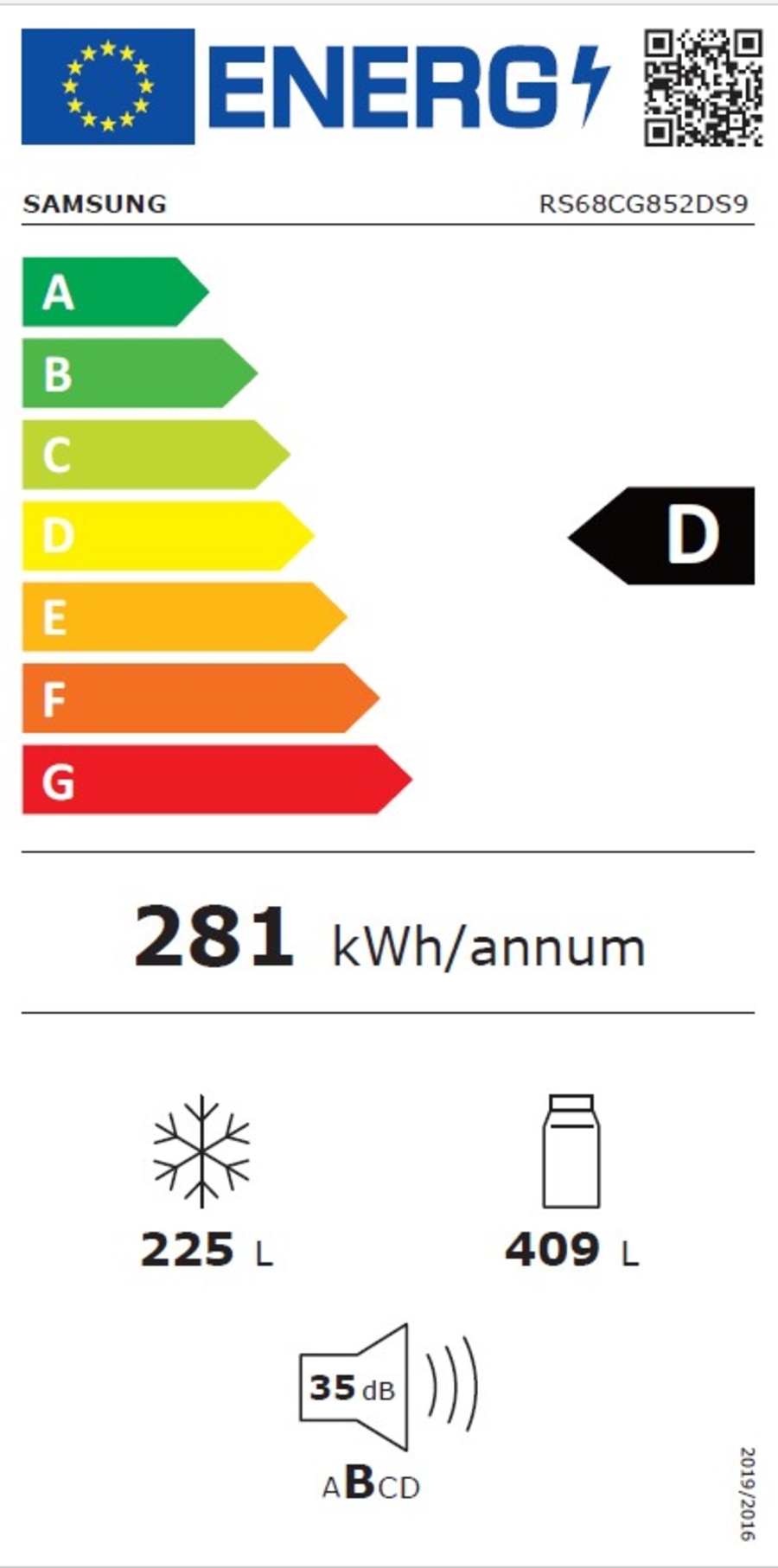 Samsung RS68CG852DS9EF Side by Side mit Wassertank NoFrost 