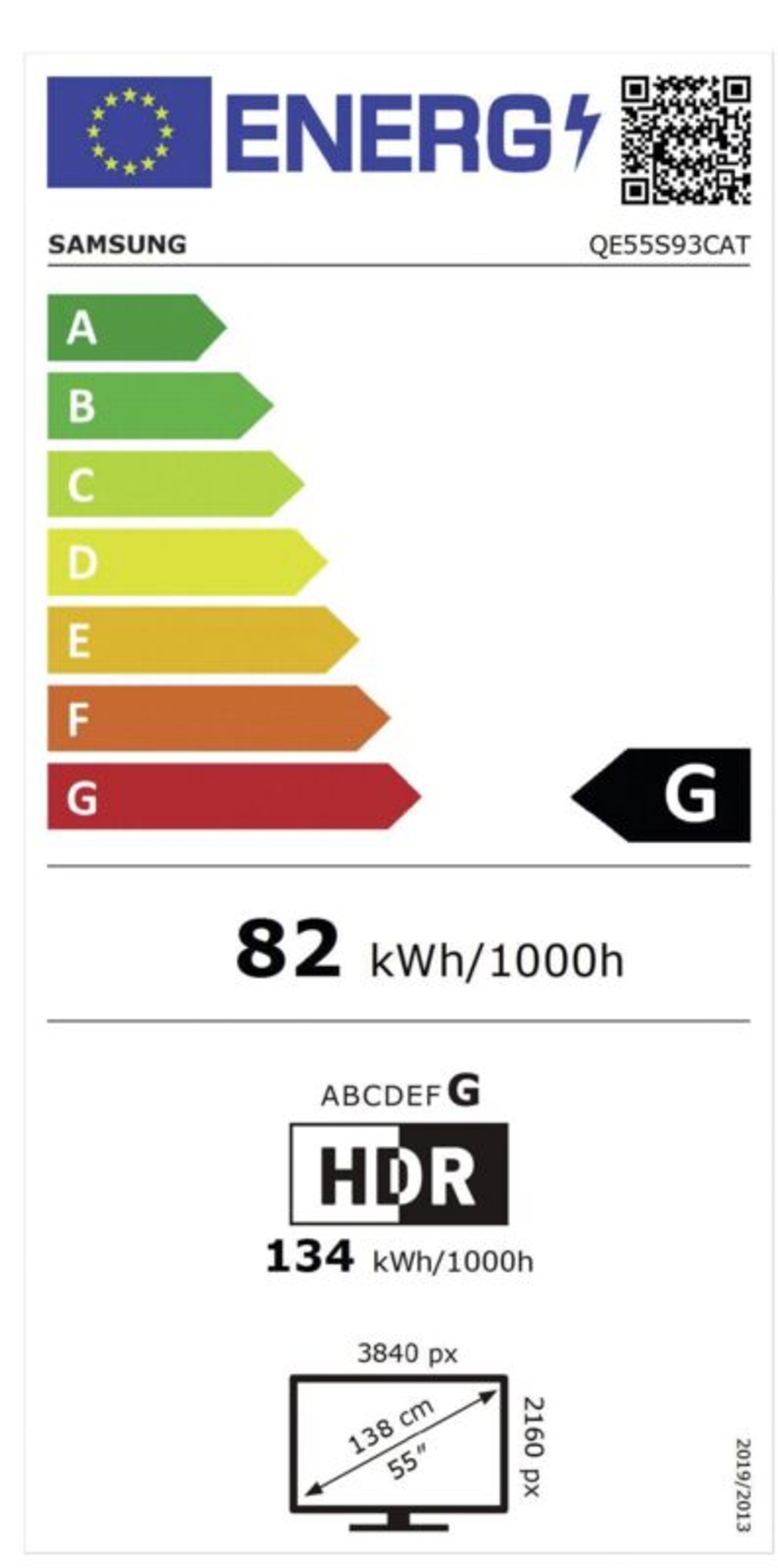 Samsung QE55S93C Fernseher 55" (138 cm)   OLED  Ultra HD Quantum HDR